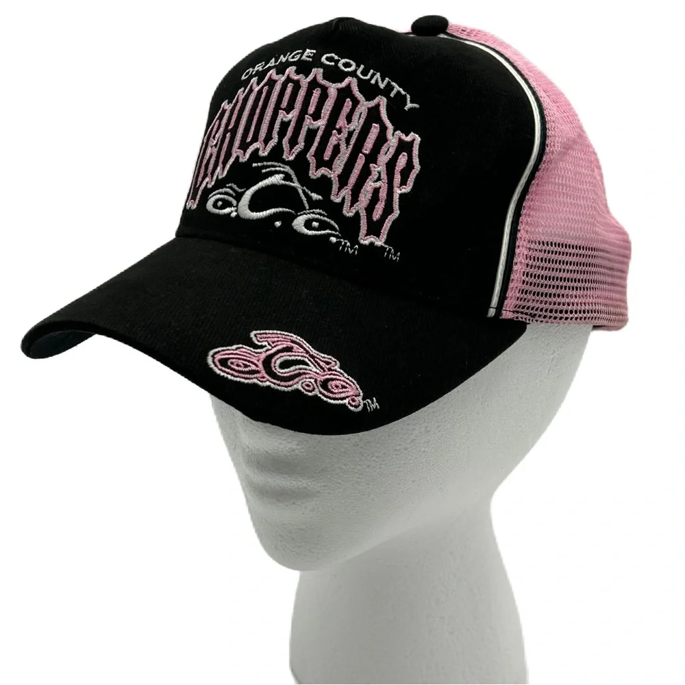 OCC Orange County Choppers Women Ball Cap One Size Snap Back Embroidery Moto Y2k